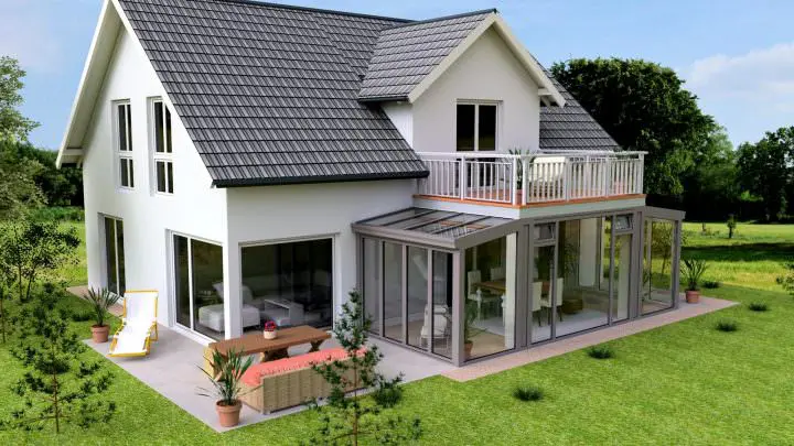 Entwurf Wintergarten Modern