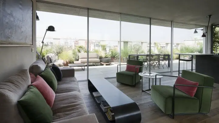 Wohnen mit Sky-Frame