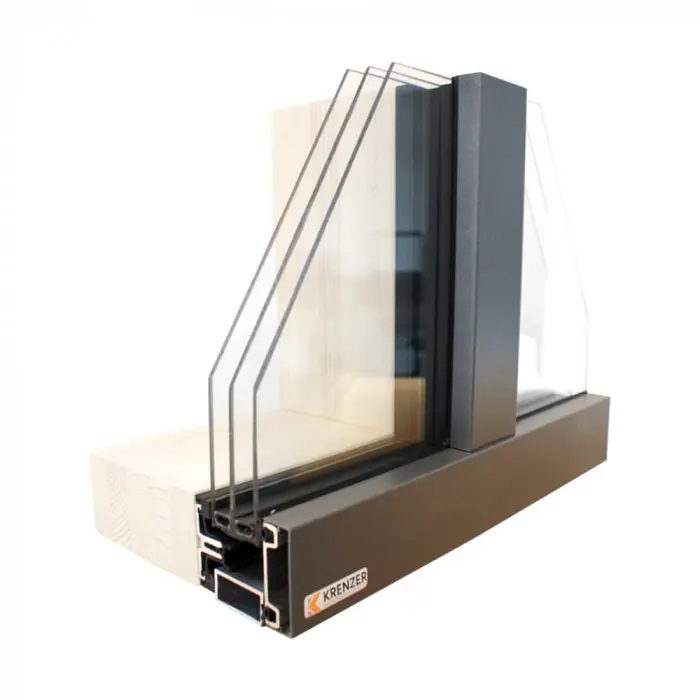 Pfosten-Riegel Holz-Aluminium-System Glashaus