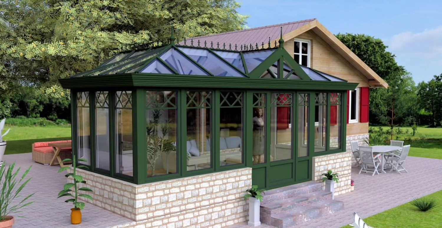 Neueste Software für fotorealistische Entwürfe ihres Wintergartens