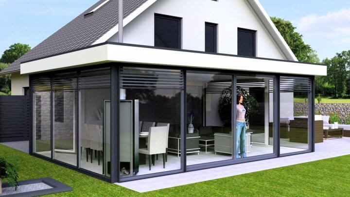 3D-Entwurf Glashaus